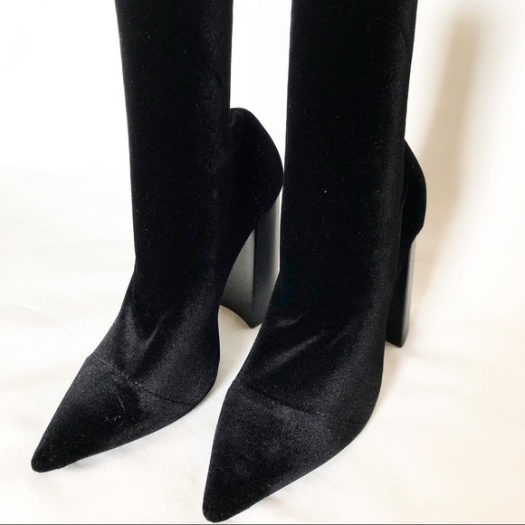 Tony Bianco Diddy Ankle Boots (Velvet) - Picture 2 of 3